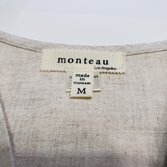 Monteau Los Angeles Rayon/Linen Blend Dress (M) - Picture 8 of 8